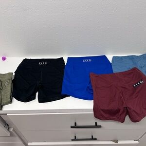 Fleo Athletic Shorts Set - Black, Blue, Burgundy